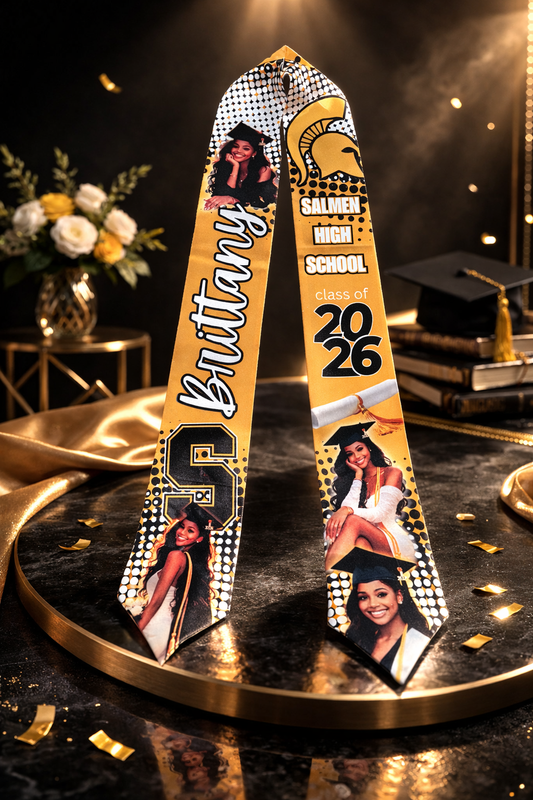 Custom graduation stole